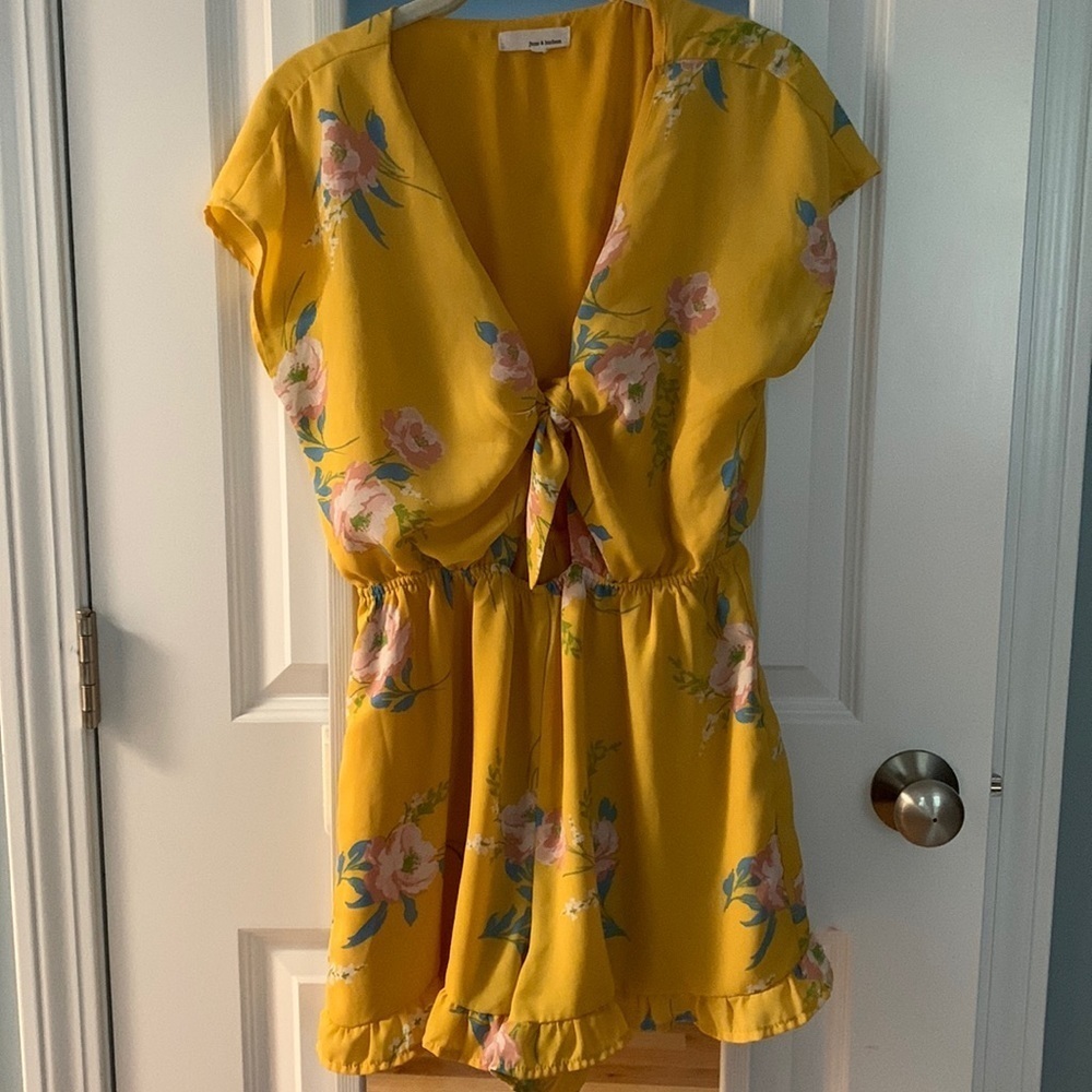 June And Hudson Cut Out Floral Romper
